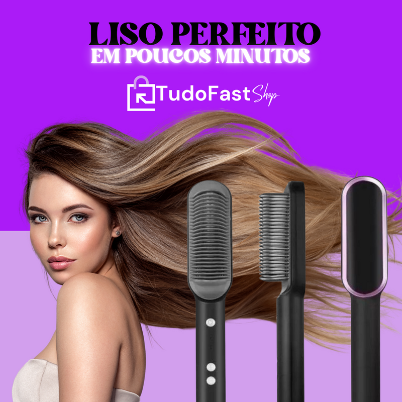 Escova Alisadora Style Hair - Cabelos Lisos na Hora!